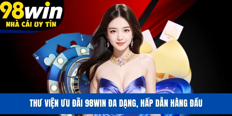 Thư viện ưu đãi 98WIN đa dạng, hấp dẫn hàng đầu